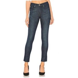 Rag & Bone High Rise Ankle Skinny Jeans in Tonal River.